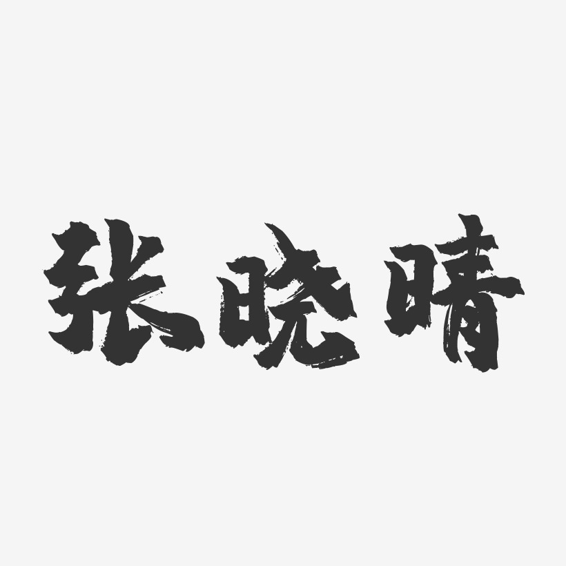 张晓晴-镇魂手书字体签名设计