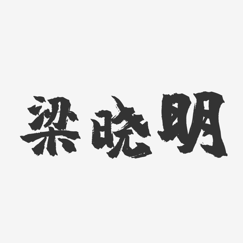 梁晓明-镇魂手书字体签名设计