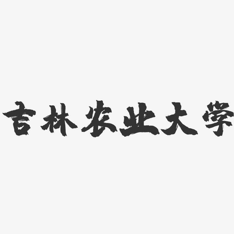 字魂网 艺术字 吉林农业大学-镇魂手书字体设计 图片品质:原创设计