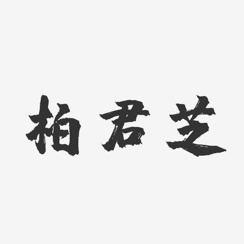 柏君芝-镇魂手书字体签名设计