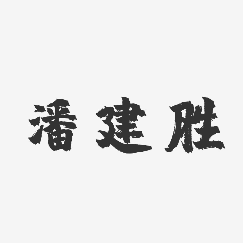 潘建胜-镇魂手书字体艺术签名