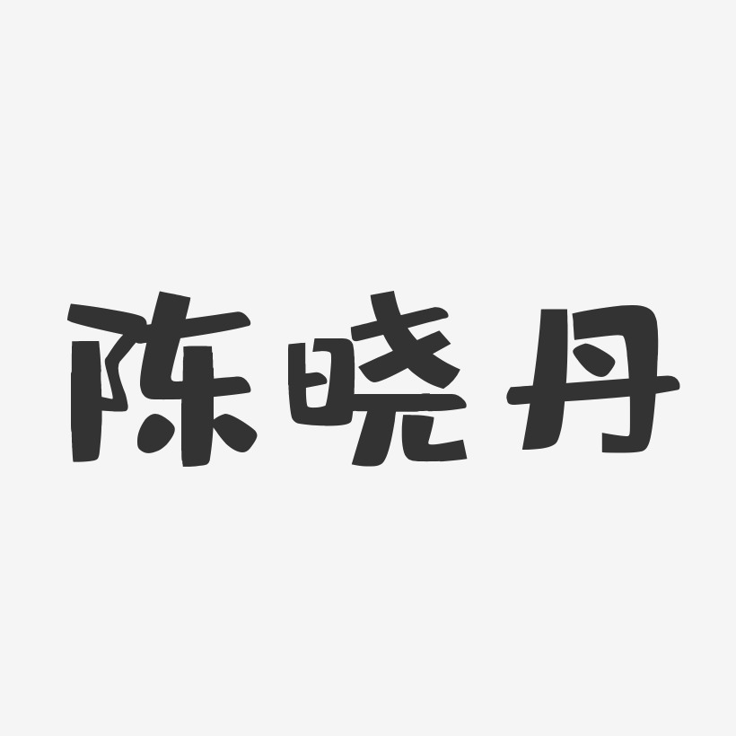 陈晓丹-布丁体字体签名设计