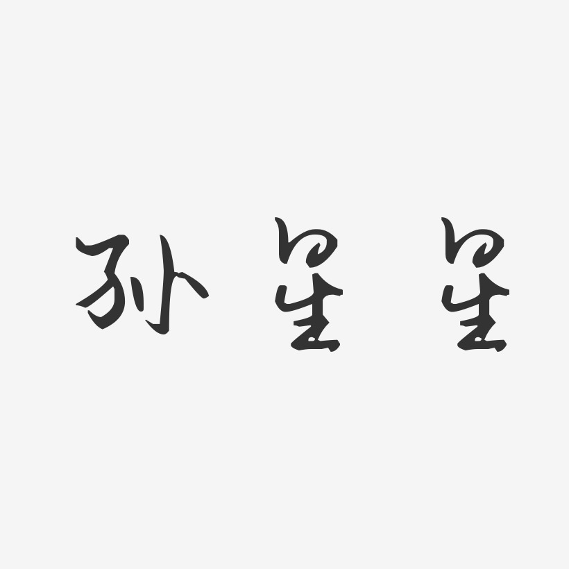 孙星星-汪子义星座体字体艺术签名