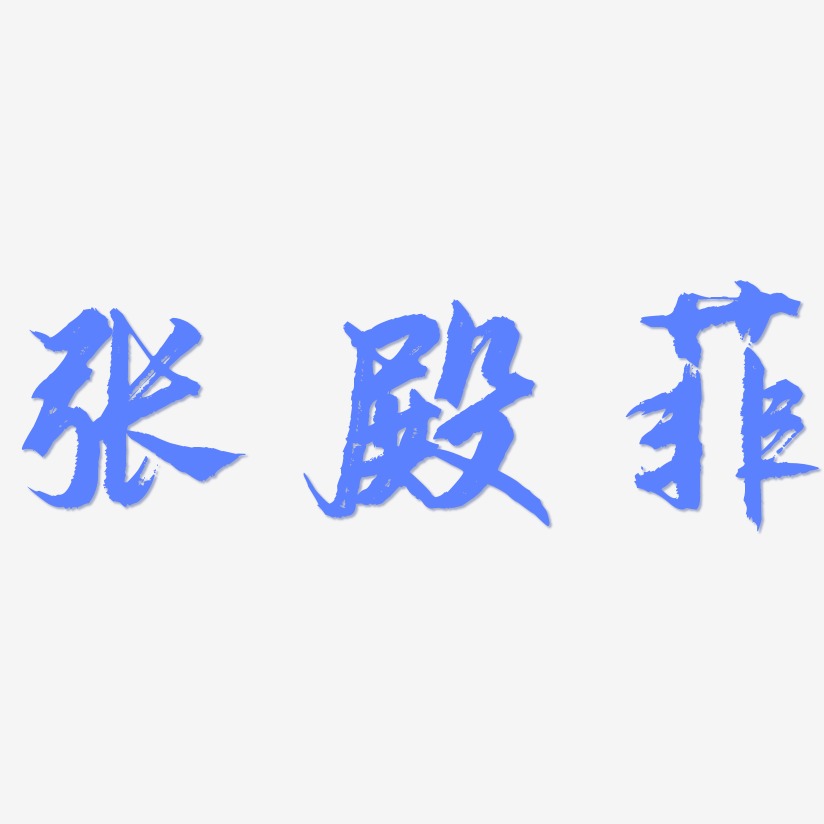 张殿菲-逍遥行书字体设计