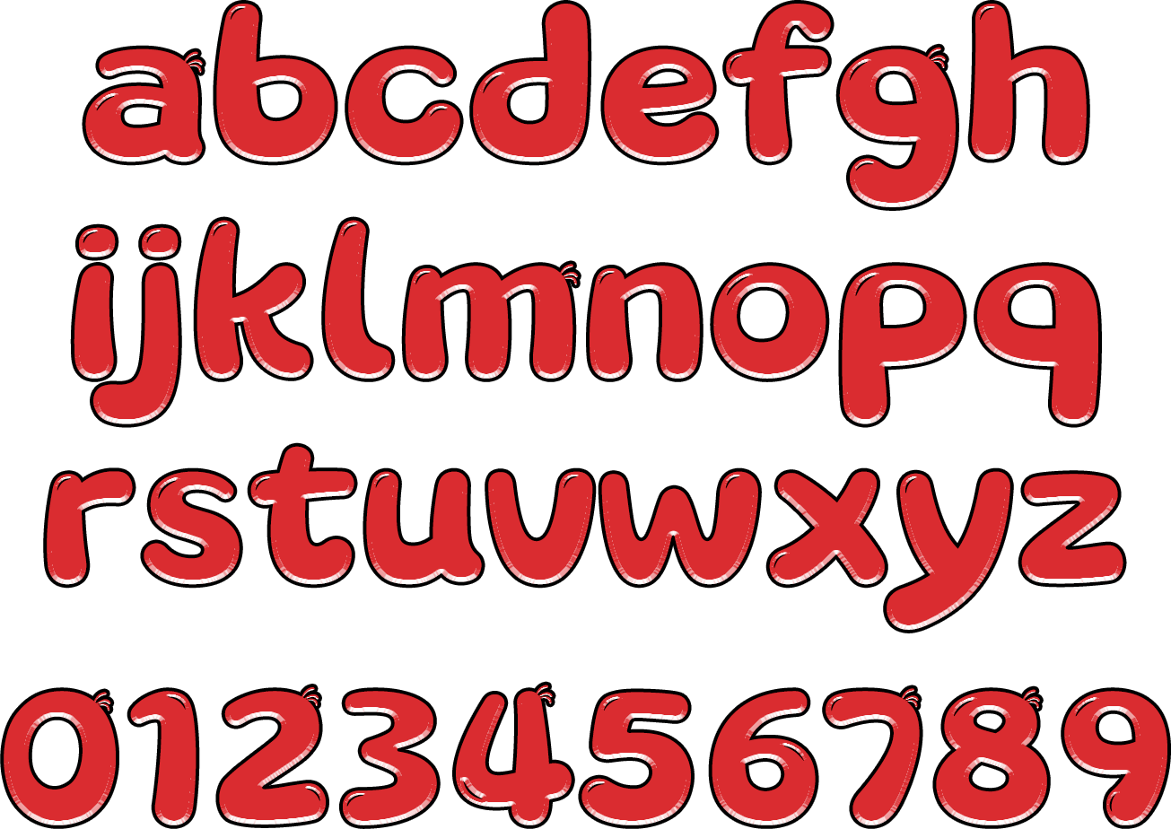 英文字母与数字样张