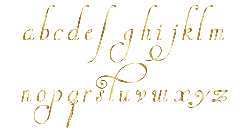 哥特式手写体字母