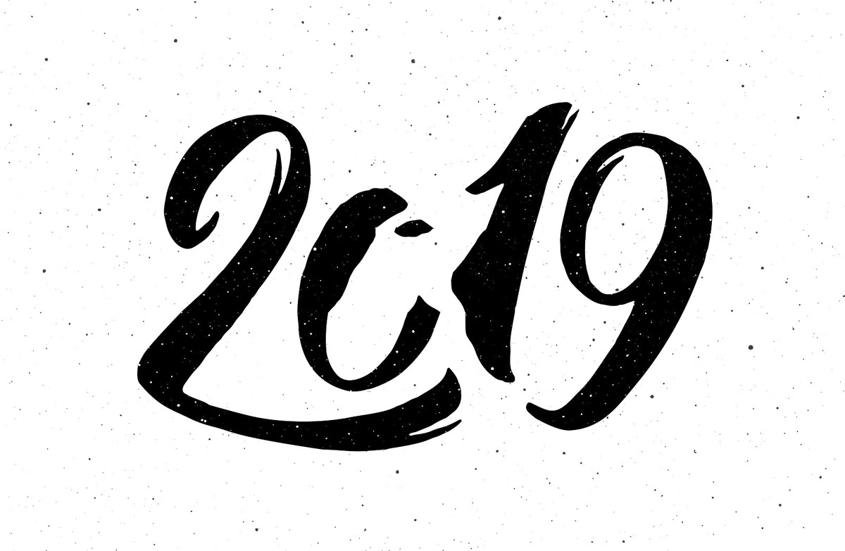 创意卡通2019年艺术字