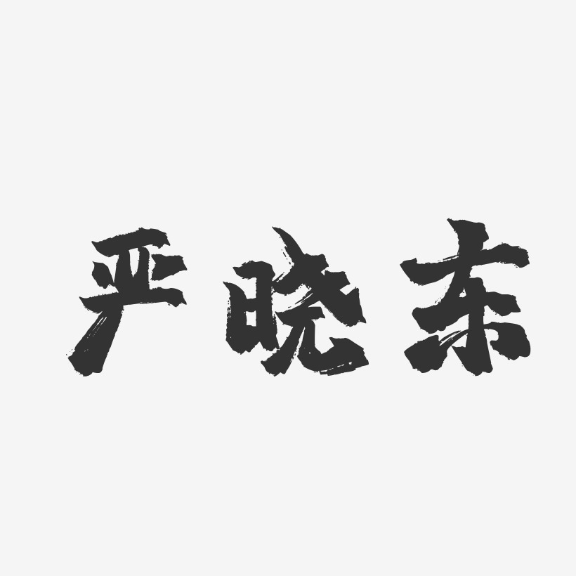 严晓东-镇魂手书字体签名设计