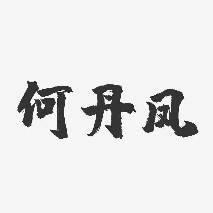 何丹凤-镇魂手书字体签名设计