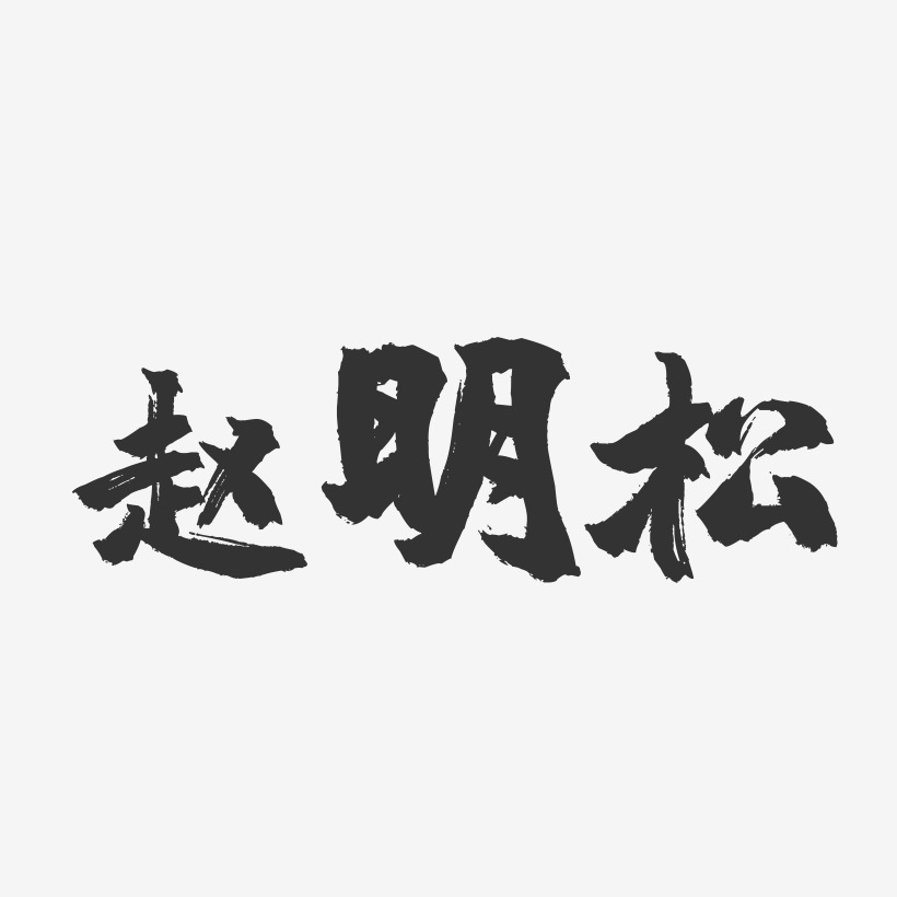 赵明松-镇魂手书字体签名设计