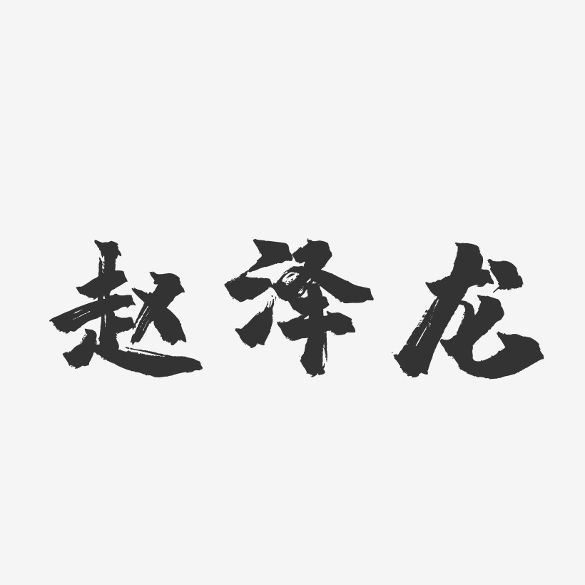 赵泽龙-镇魂手书字体签名设计