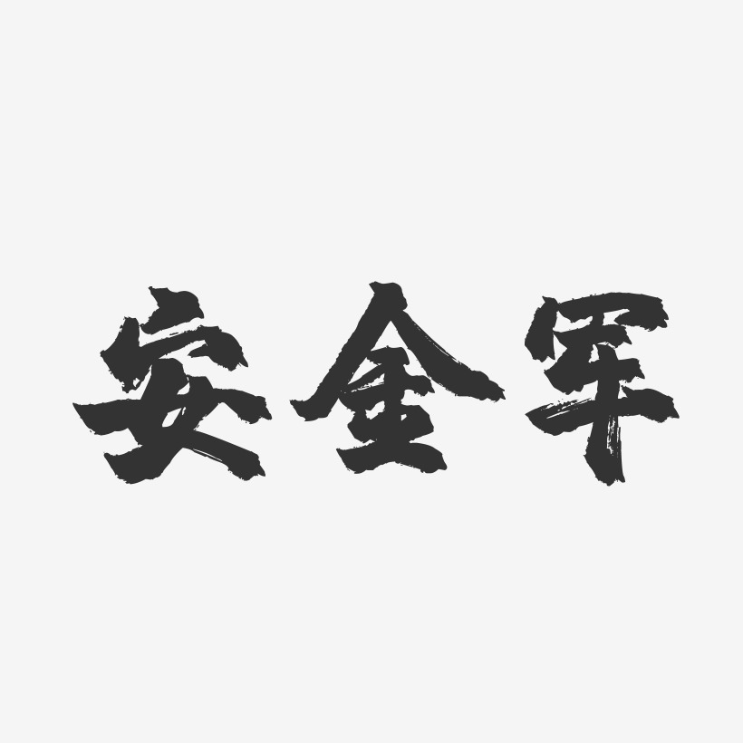 安金军-镇魂手书字体签名设计