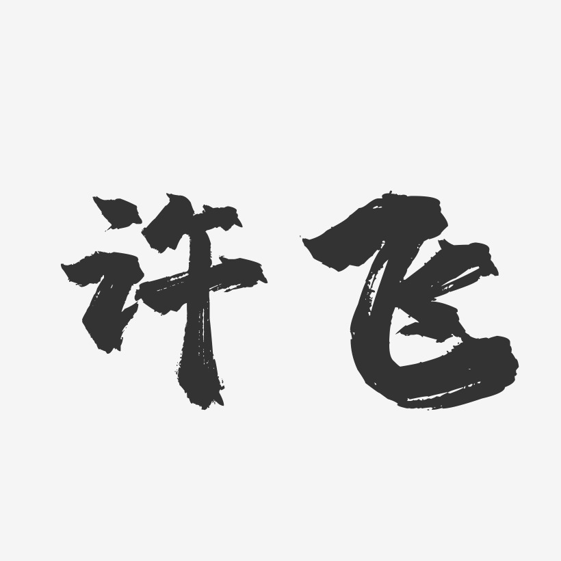 许飞-镇魂手书字体签名设计