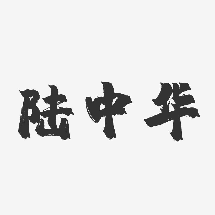 陆中华-镇魂手书字体签名设计