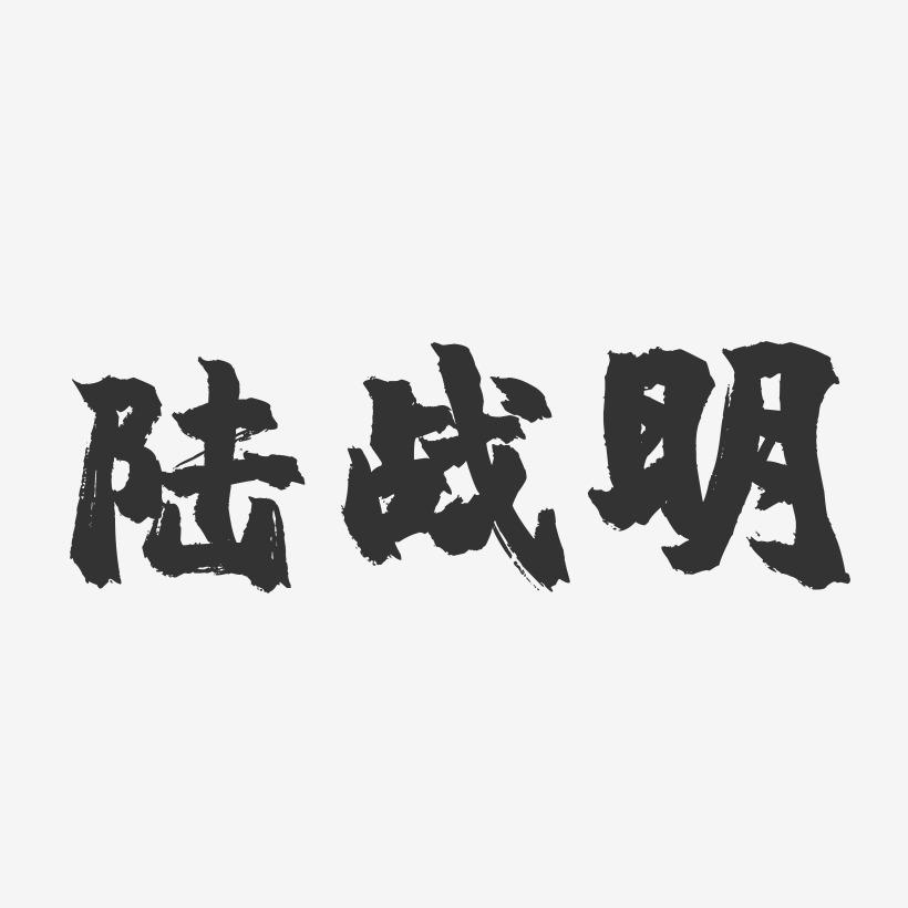 陆战明-镇魂手书字体签名设计
