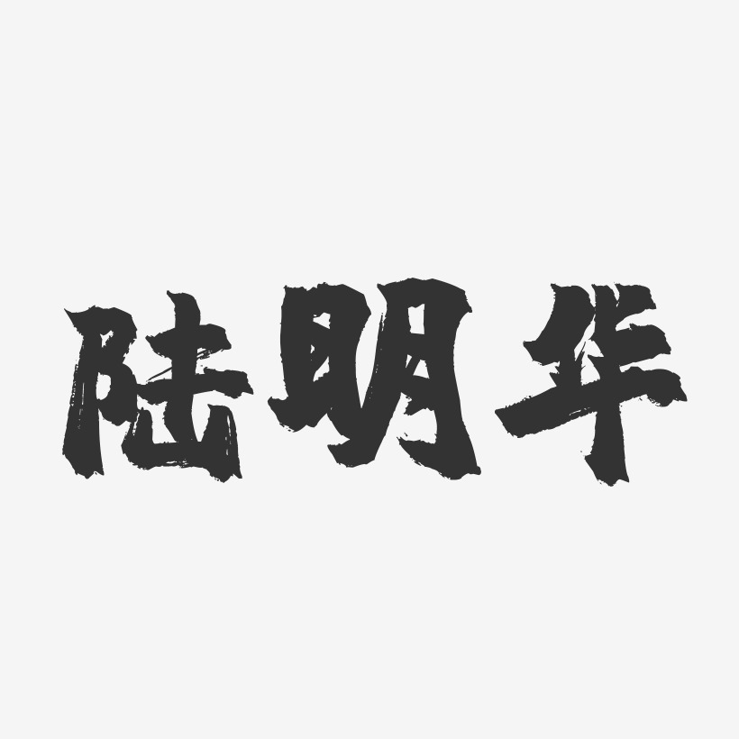 陆明华-镇魂手书字体签名设计