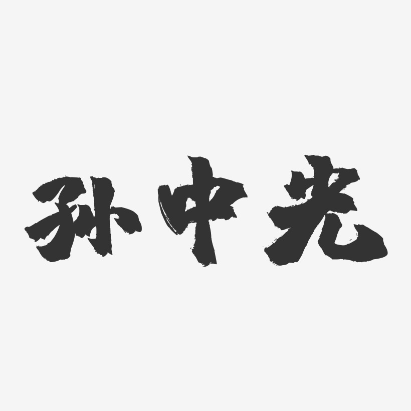 孙中光-镇魂手书字体签名设计