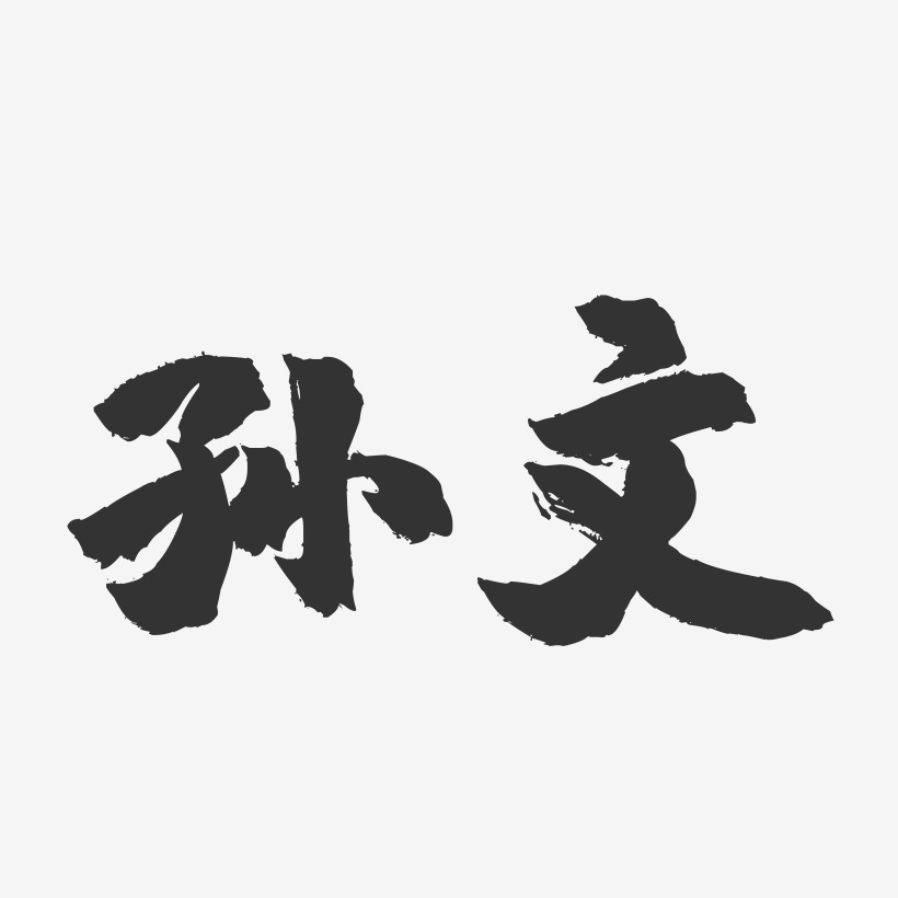 孙文-镇魂手书字体签名设计