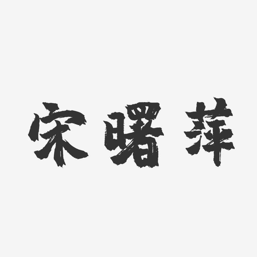 宋曙萍-镇魂手书字体签名设计