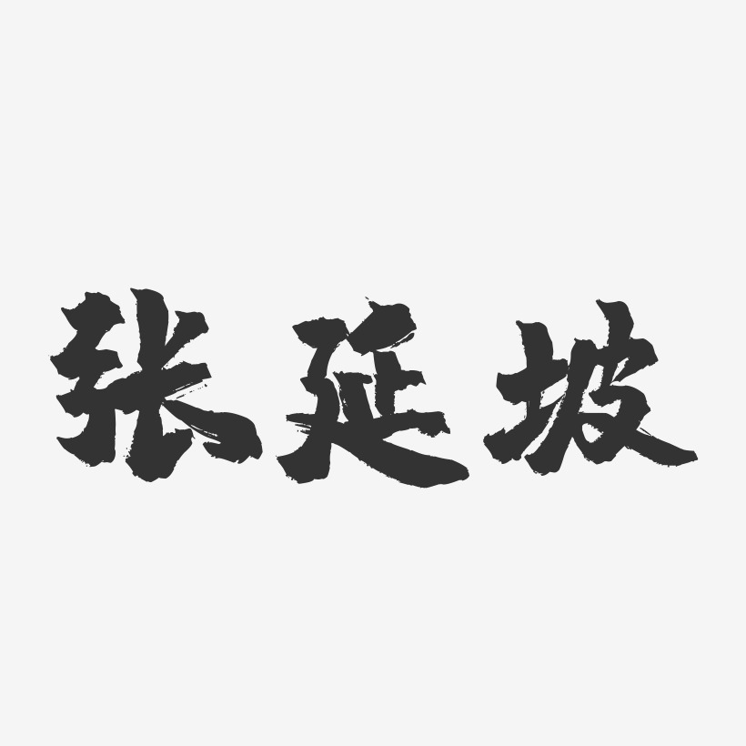 张延坡-镇魂手书字体签名设计