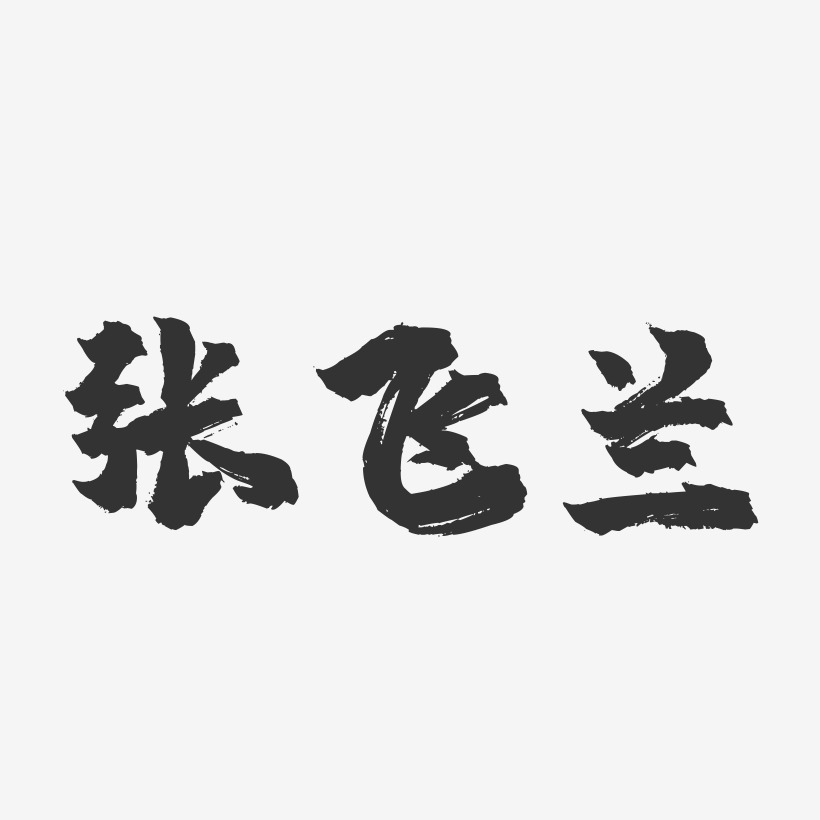 张飞兰-镇魂手书字体签名设计