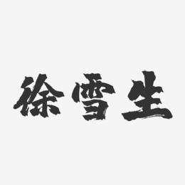 徐雪生-镇魂手书字体签名设计