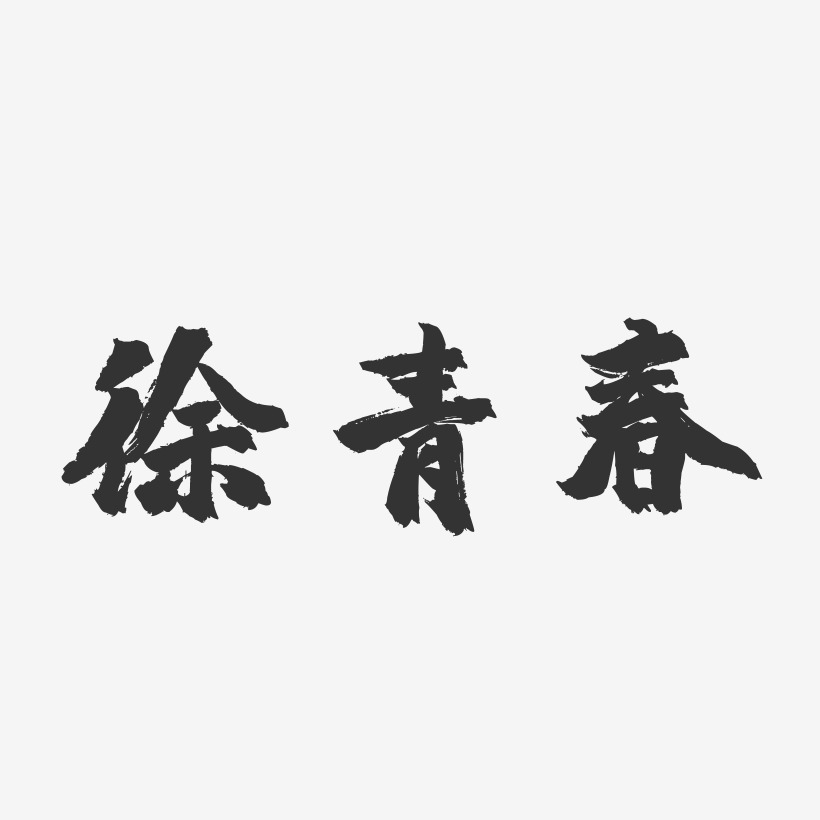徐青春-镇魂手书字体签名设计