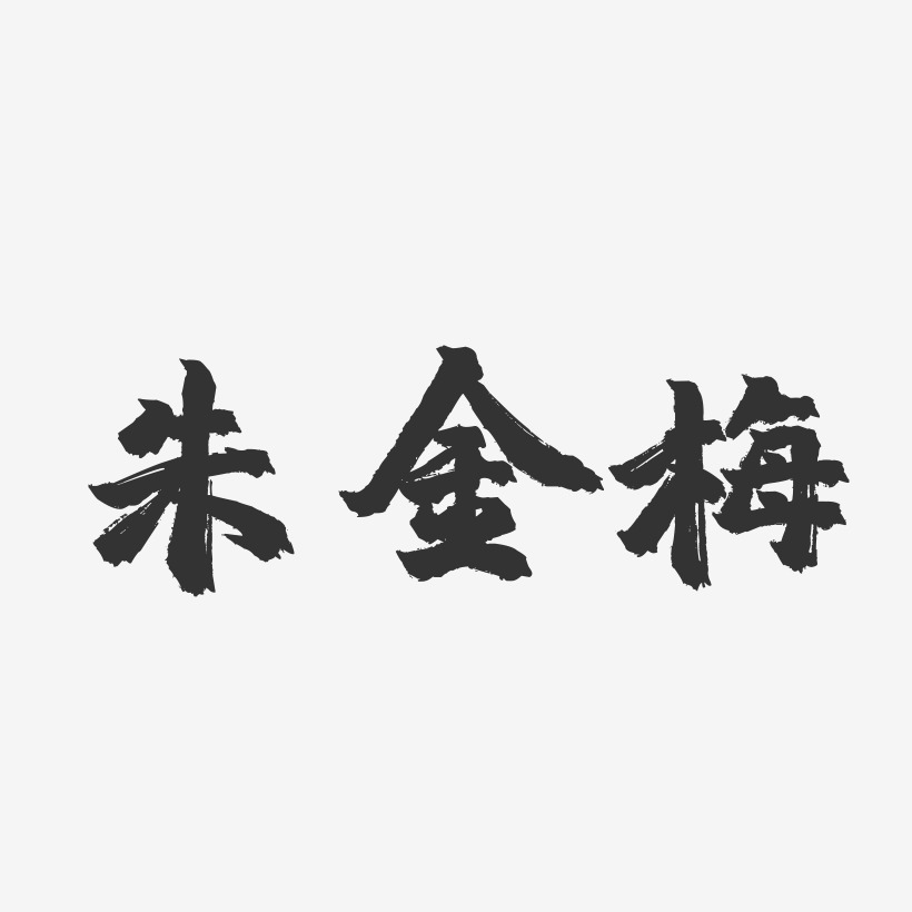 朱金梅-镇魂手书字体签名设计