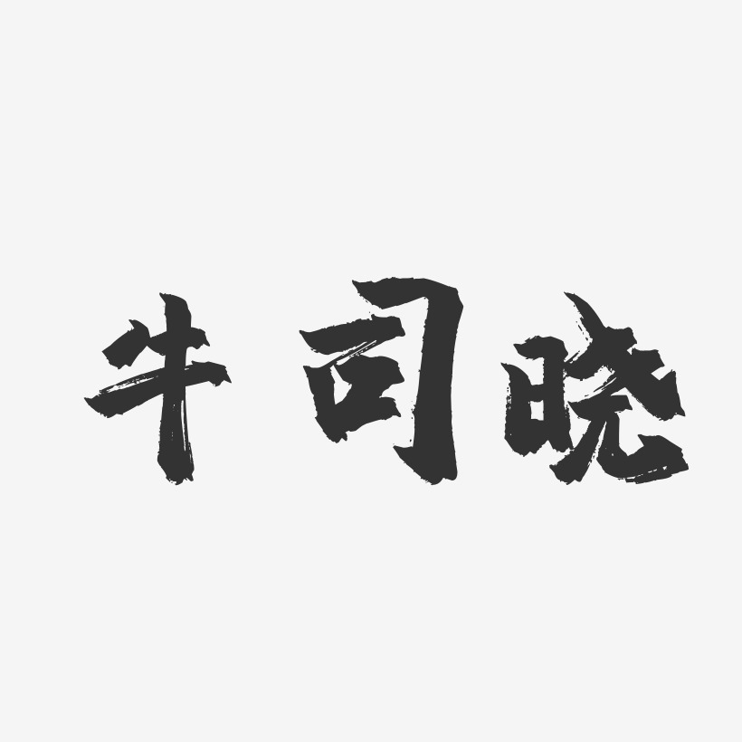 牛司晓-镇魂手书字体签名设计