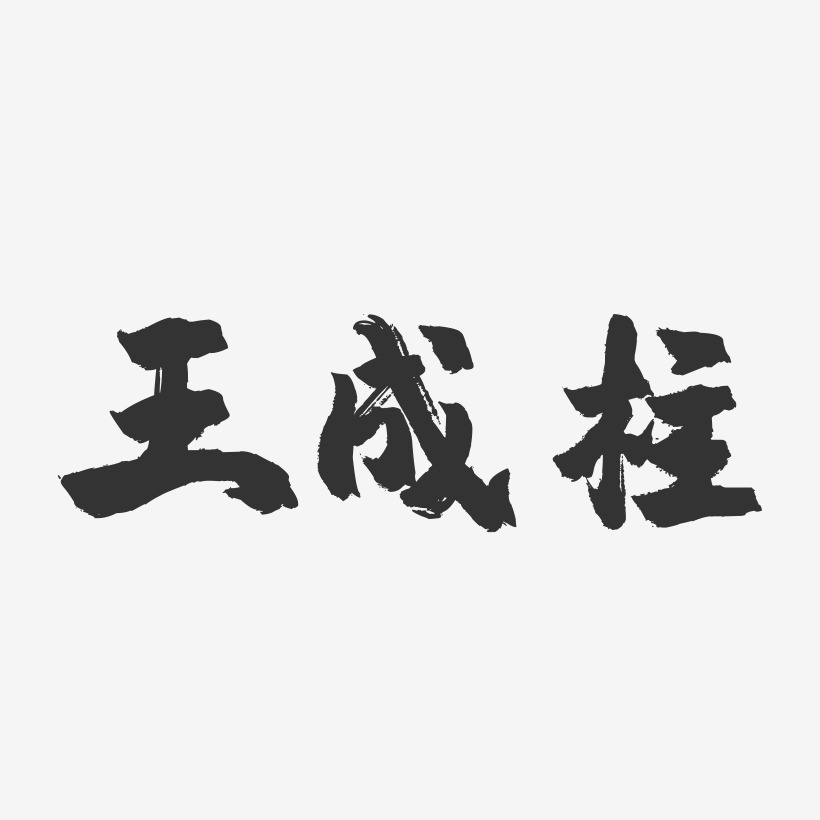 王成柱-镇魂手书字体签名设计