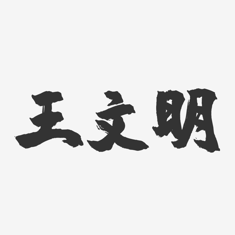 王文明-镇魂手书字体签名设计