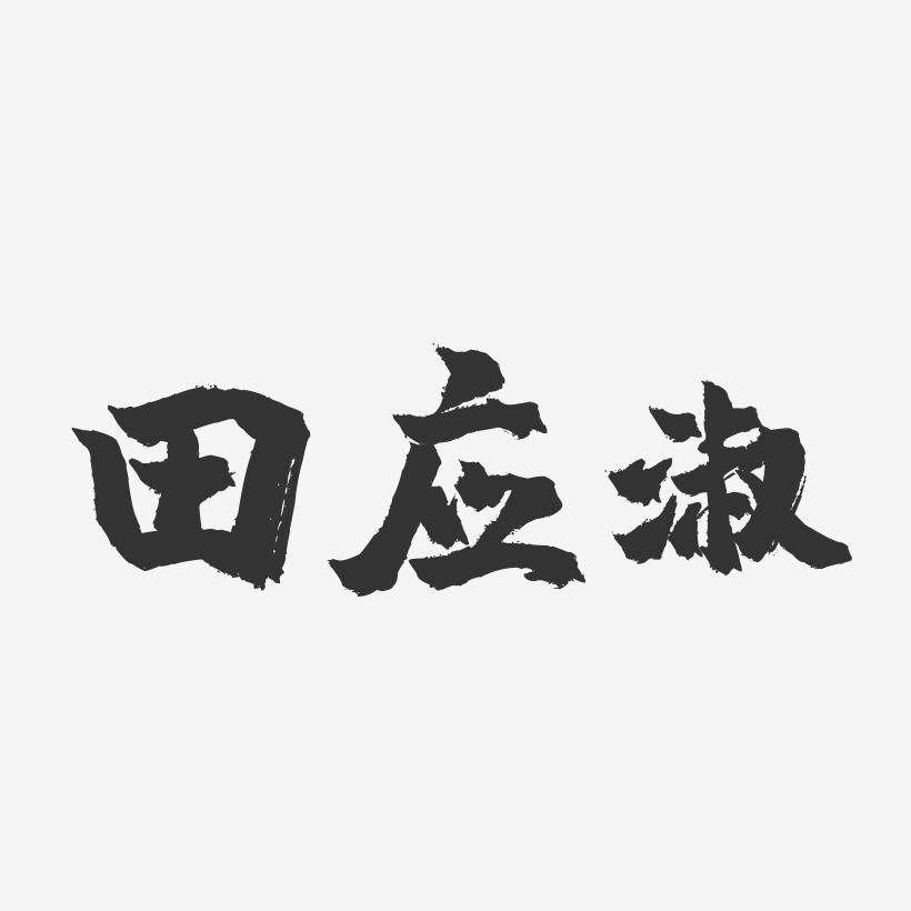 田应淑-镇魂手书字体签名设计