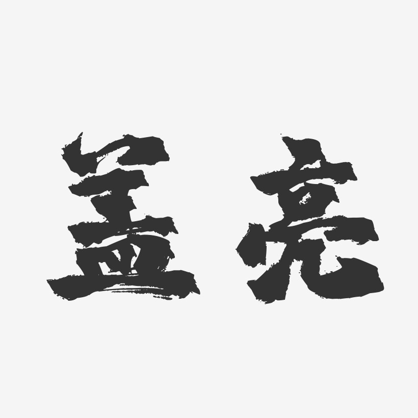 蓋亮-鎮魂手書字體簽名設計