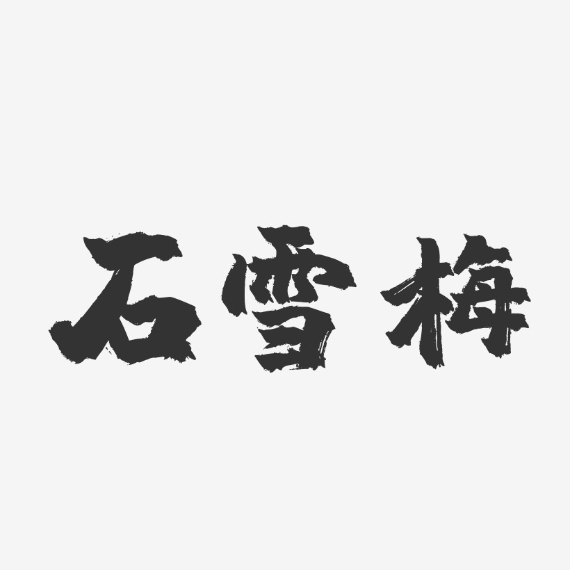 石雪梅-镇魂手书字体签名设计