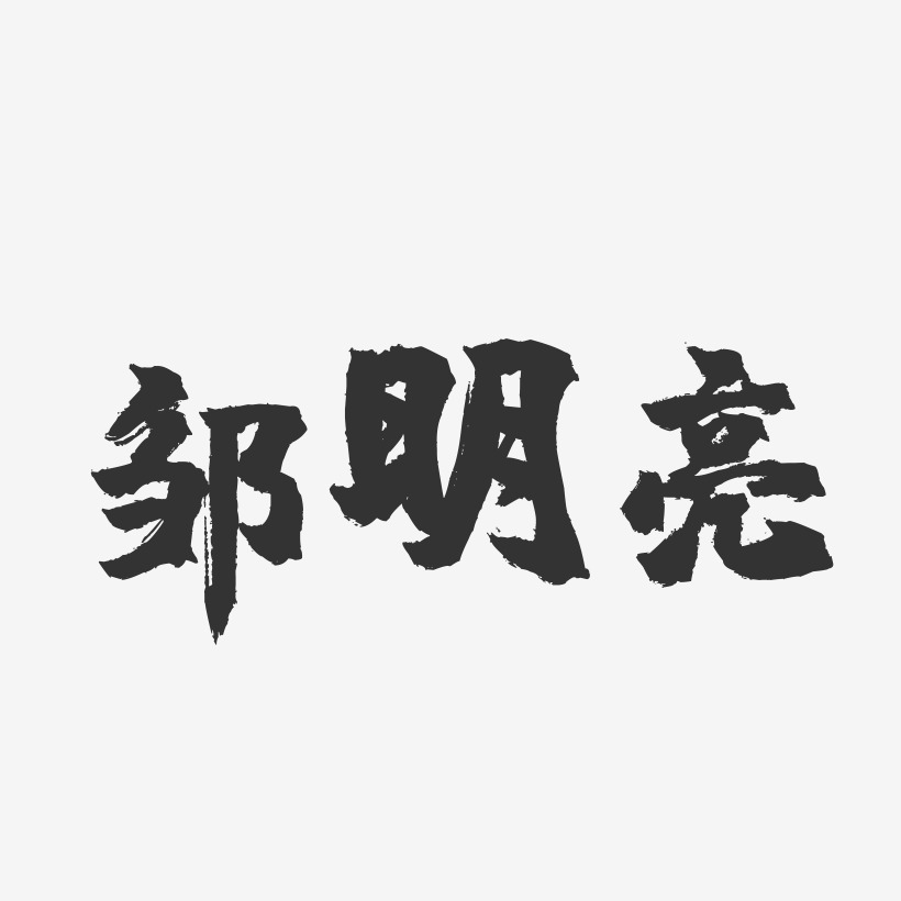 邹明亮-镇魂手书字体签名设计