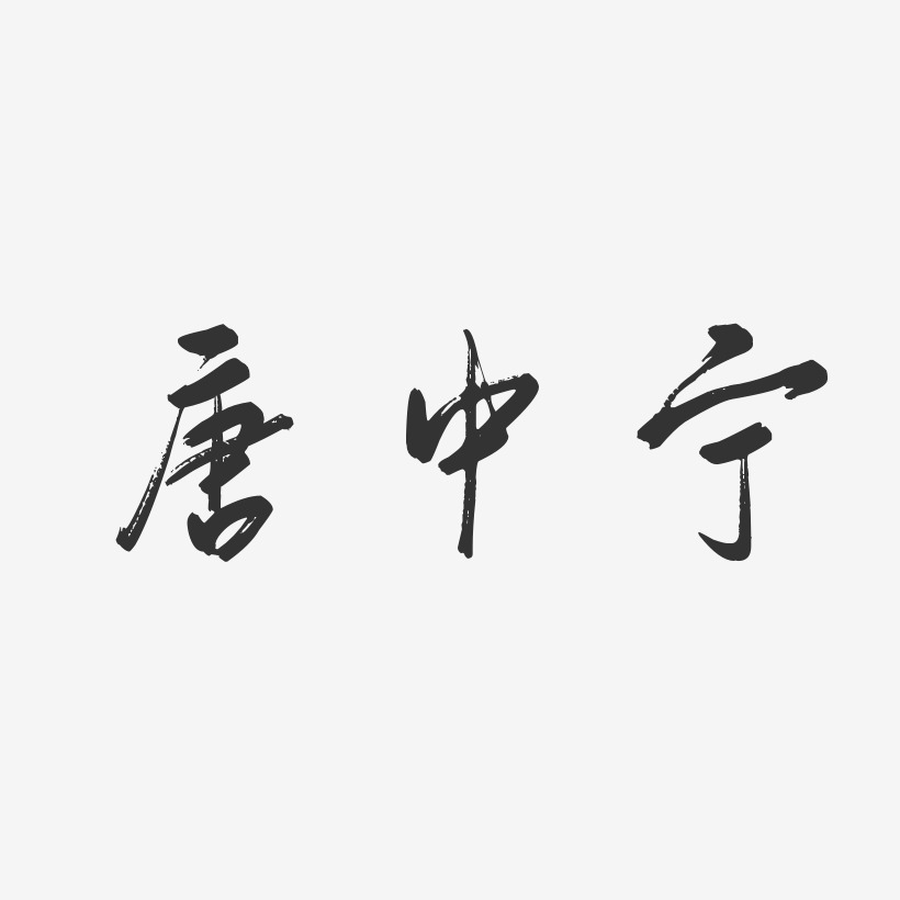 唐中宁-行云飞白字体签名设计
