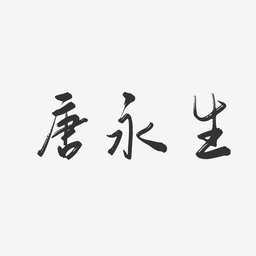 唐永生-行云飞白字体签名设计