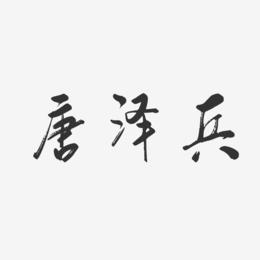 唐泽兵-行云飞白字体签名设计