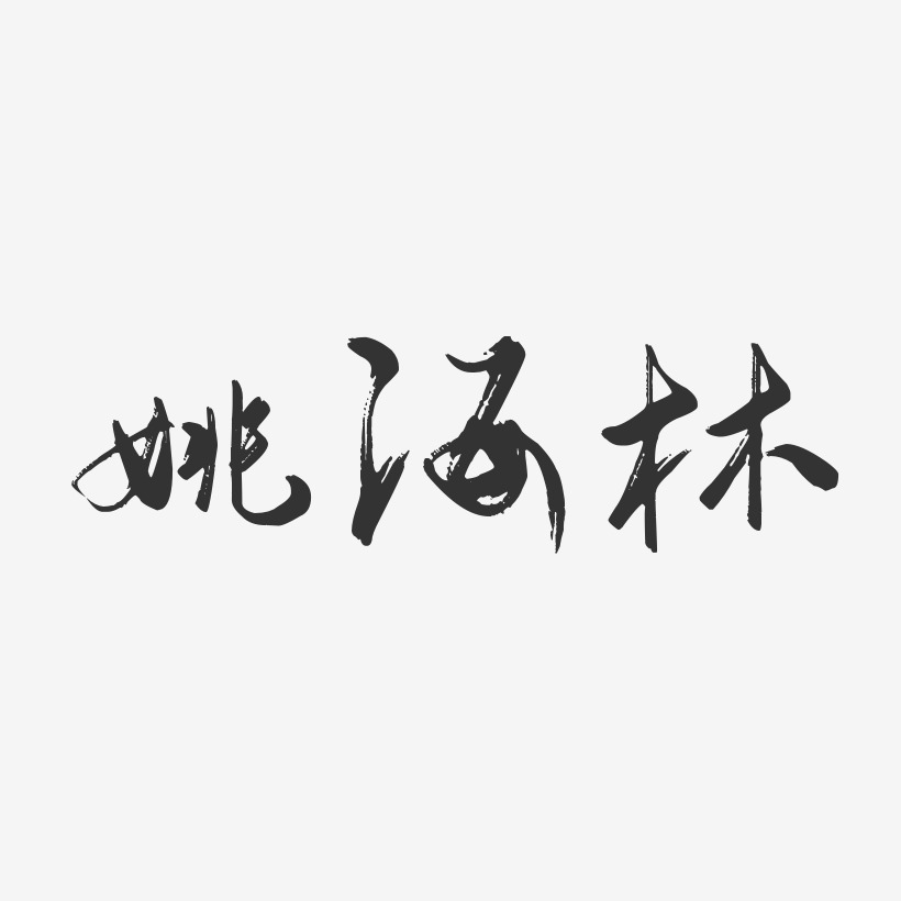 姚海林-行云飞白字体签名设计