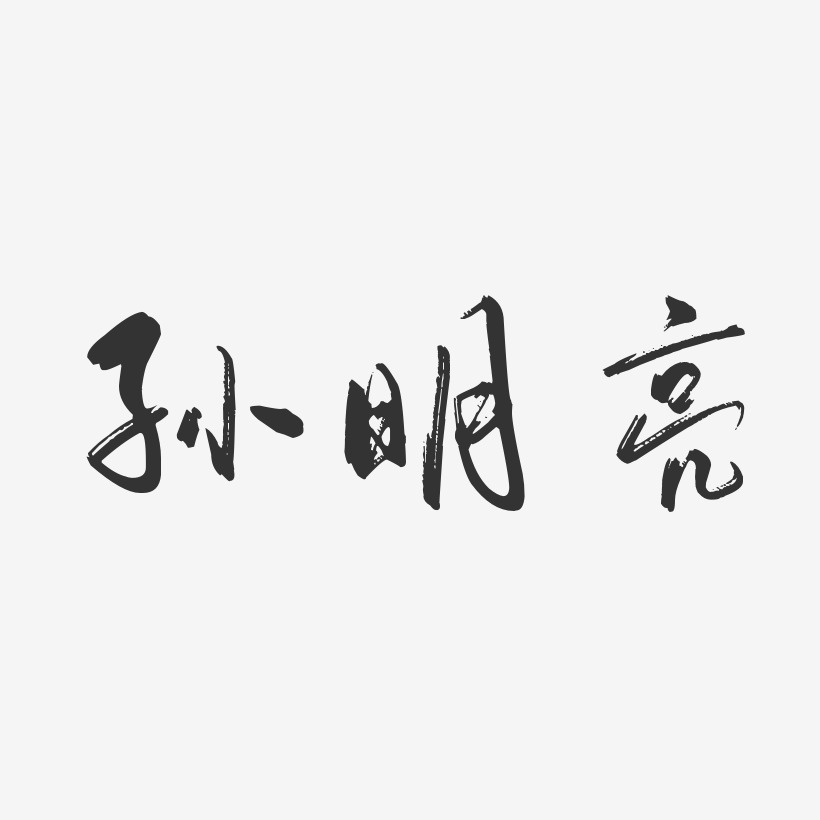 孙明亮-行云飞白字体签名设计