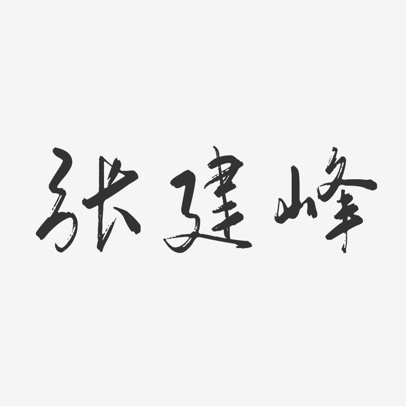 张建峰-行云飞白字体签名设计