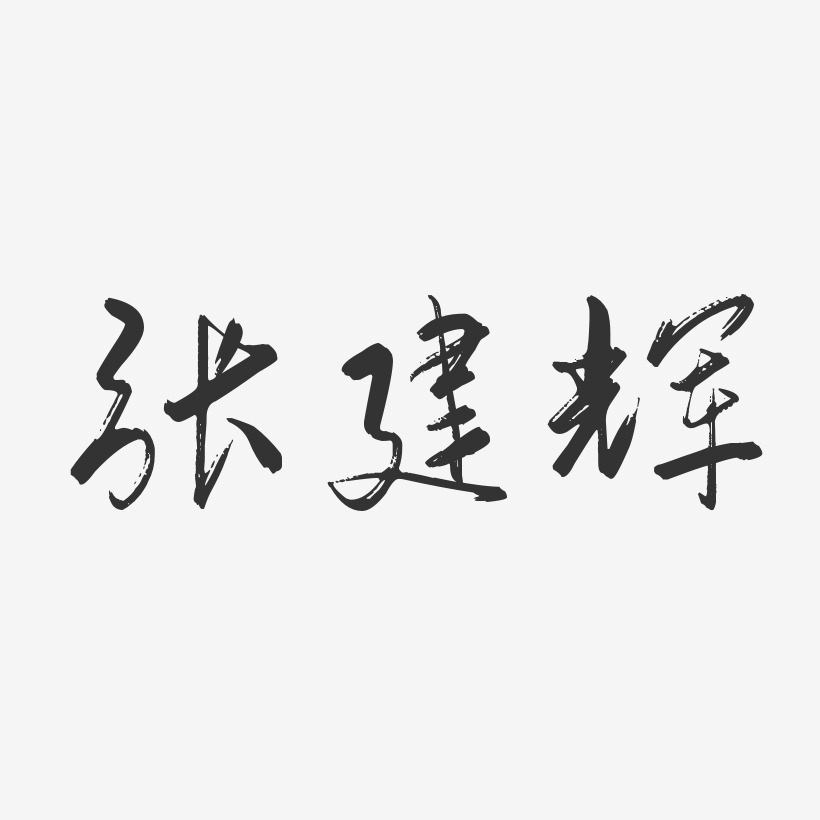 张建辉-行云飞白字体签名设计