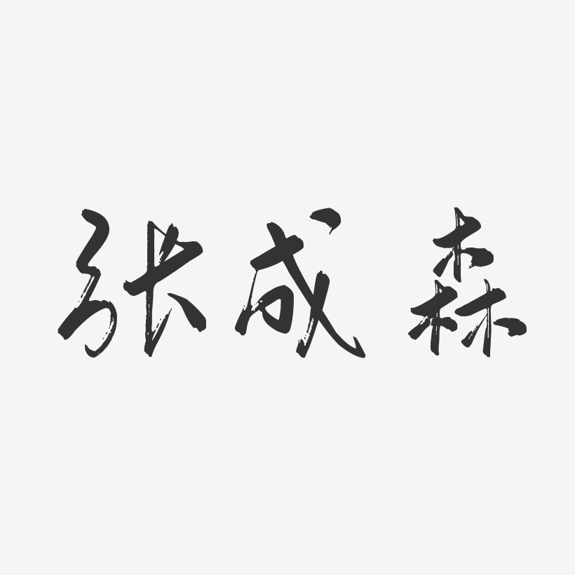 张成森行云飞白艺术字签名-张成森行云飞白艺术字签名图片下载-字魂网