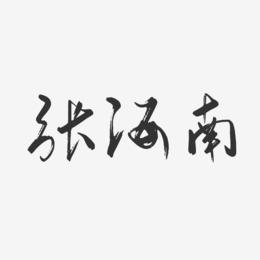 张海南-行云飞白字体签名设计