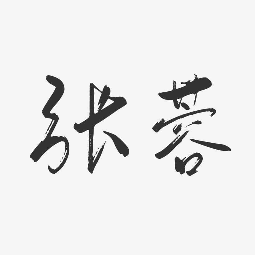张蓉-行云飞白字体签名设计