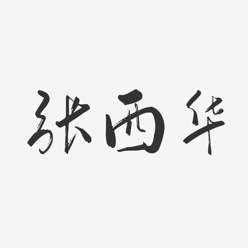 张西华-行云飞白字体签名设计