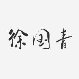 徐国青-行云飞白字体签名设计