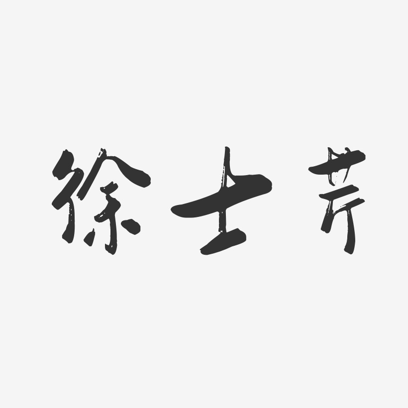 徐士芹-行云飞白字体签名设计