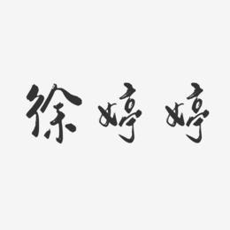 徐婷婷-行云飞白字体签名设计