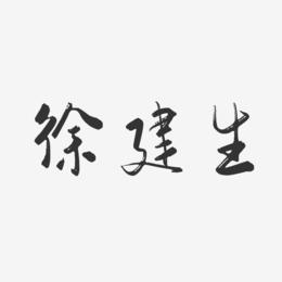 徐建生-行云飞白字体签名设计